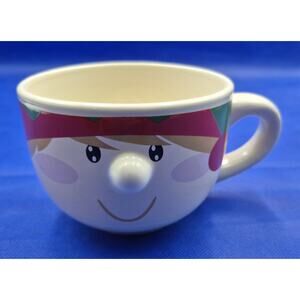 Vintage Elf Pixie Knee Hugger Face Mug Christmas 16oz